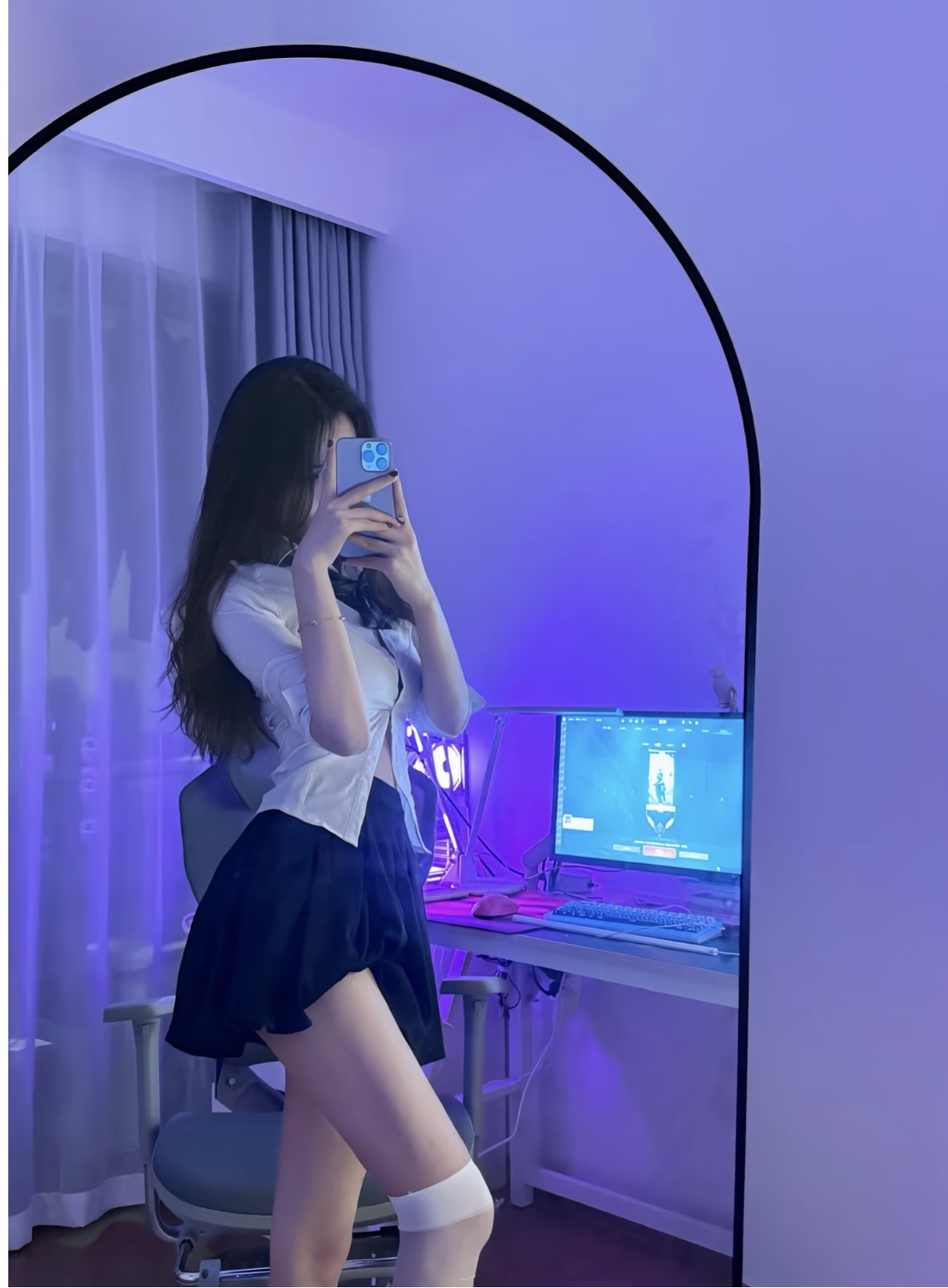 性感大长腿丝袜颜值学妹